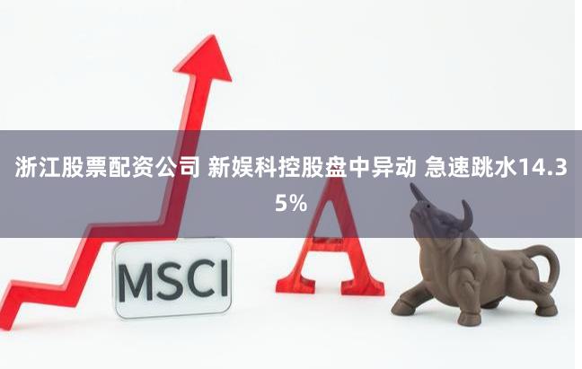 浙江股票配资公司 新娱科控股盘中异动 急速跳水14.35%