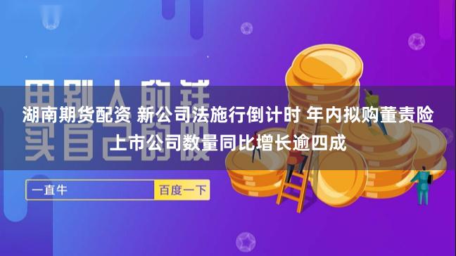 湖南期货配资 新公司法施行倒计时 年内拟购董责险上市公司数量同比增长逾四成