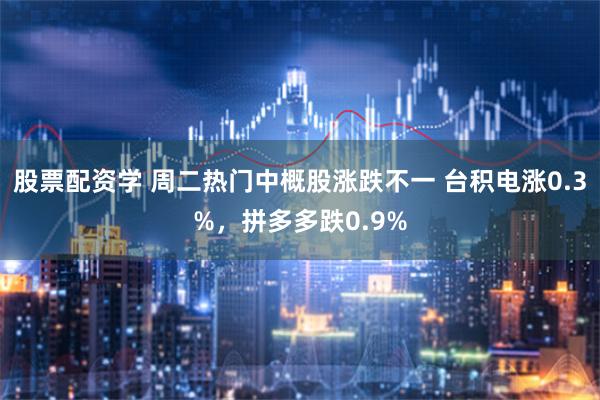 股票配资学 周二热门中概股涨跌不一 台积电涨0.3%，拼多多跌0.9%