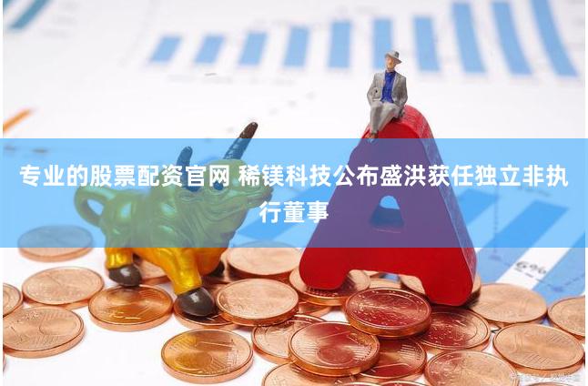 专业的股票配资官网 稀镁科技公布盛洪获任独立非执行董事